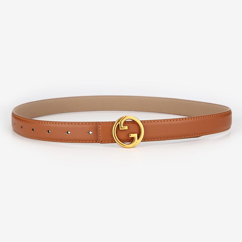 

Ladies Leather Waist Belt With Alloy Buckle For Dress And Jeans Stylish Accessory Camel
