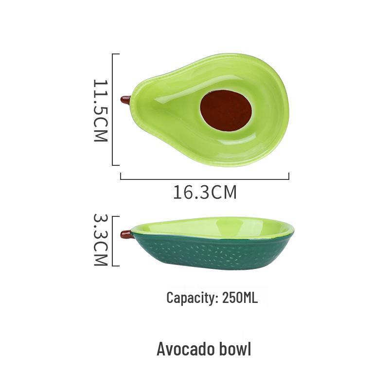 Nordic Ceramic Avocado & Salad Bowl - Creative Household Tableware