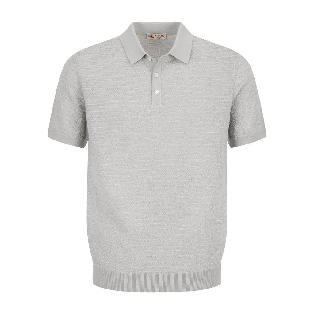 FERRAROMILANO Tone-On-Tone Collared Knit Beige (Am0Gtsy25253)