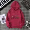 Rose Butterfly Impossible Letter Graphic Print Women Sweatshirt Fashion Hooded Loose Casual Hoodies Fleece Soft Clothing