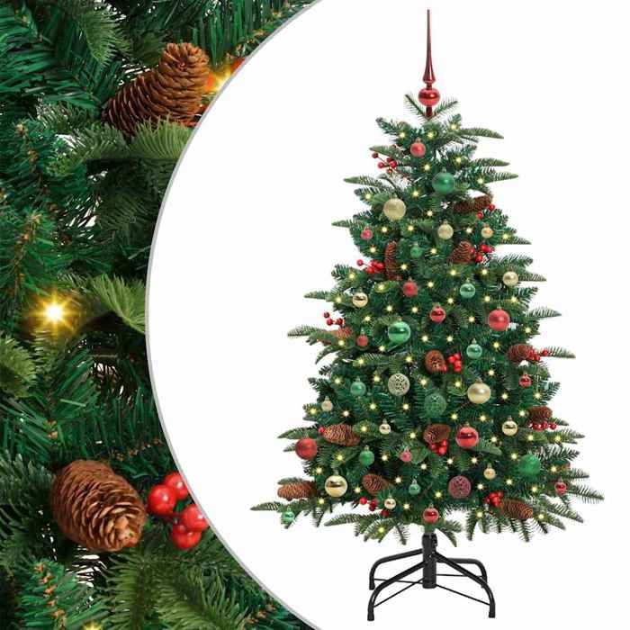 Exclusive House - Artificial Christmas Tree Green 150 Cm PVC, Metal and Plastic