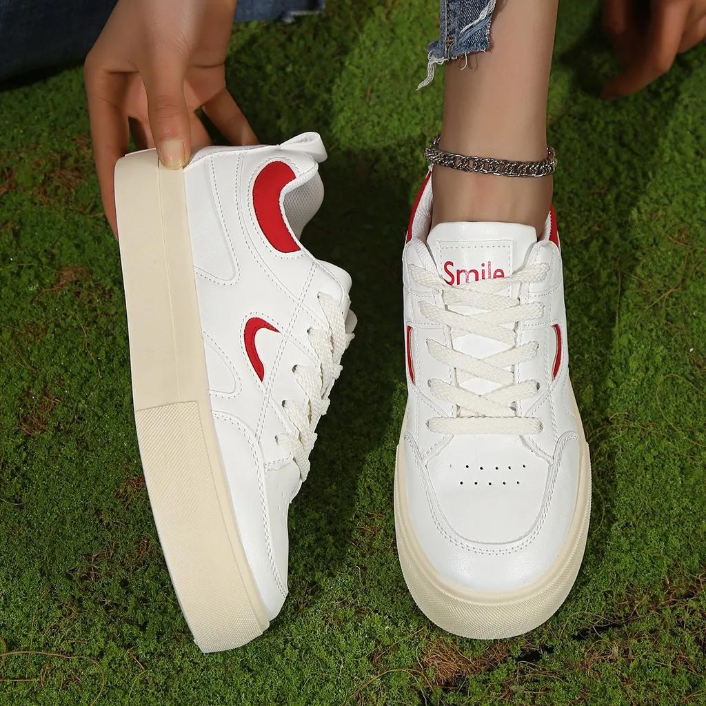 Autumn Women's Flat Shoes Fashionable Design Platform Casual Breathable Canvas Comfortable Women's Sports Vulcanized Shoes