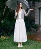 Roem Cotton Eyelet Elastic Long Skirt Rmwhg25R13