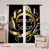 Set Of 2 Barber Shop Tools Print Curtains Suitable Bedroom Living Room Kitchen Decoration Home Curtain For Great Made Polyester