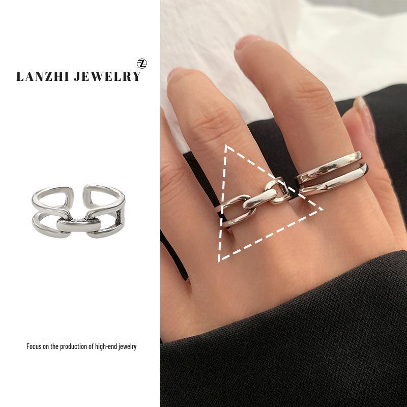 Inel Thai Argint pentru Femei, Stivuibil - Argint 925, Design de Nișă, Bijuterii Simple și Versatile