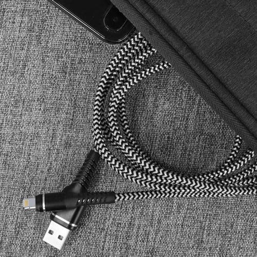 Lightning-Kabel 3 m, 3er-Set, iPhone-Ladekabel, langes, robustes Nylon, iPhone-USB-Lightning-Kabel, iPhone 14/13/12/se/11/Pro/XS/Max/XR/X/8 Plus/7 Plus/