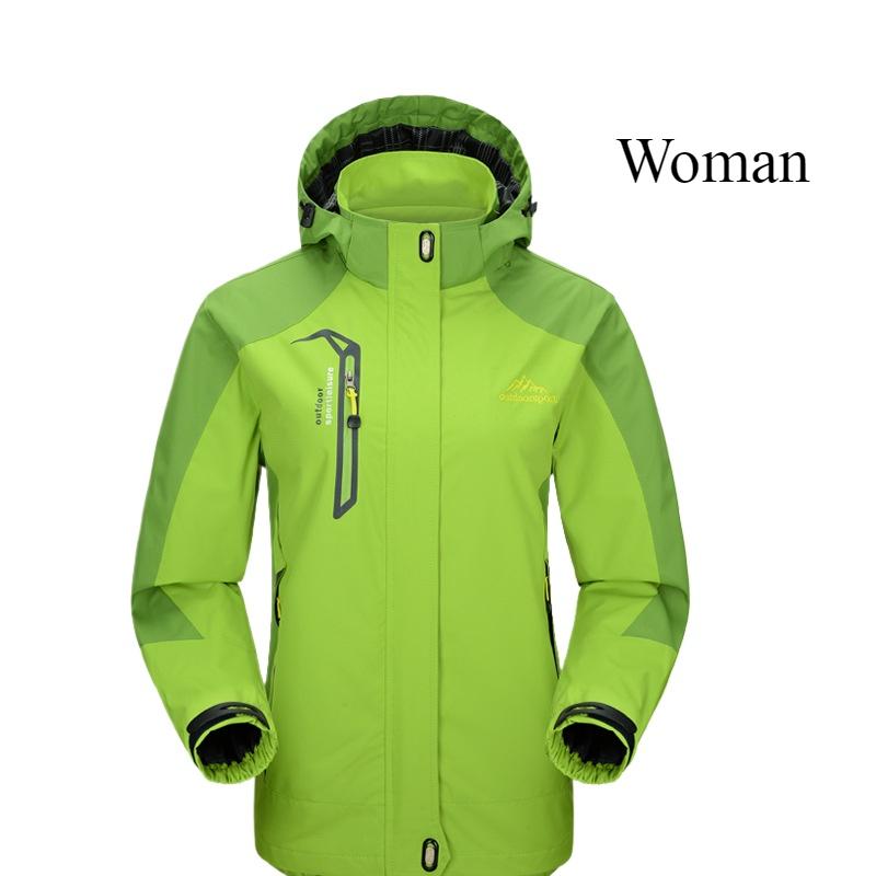 Utendørs hardshelljakke for par Enkeltlags sportsklær for menn og kvinner Tynn vindtett og vanntett