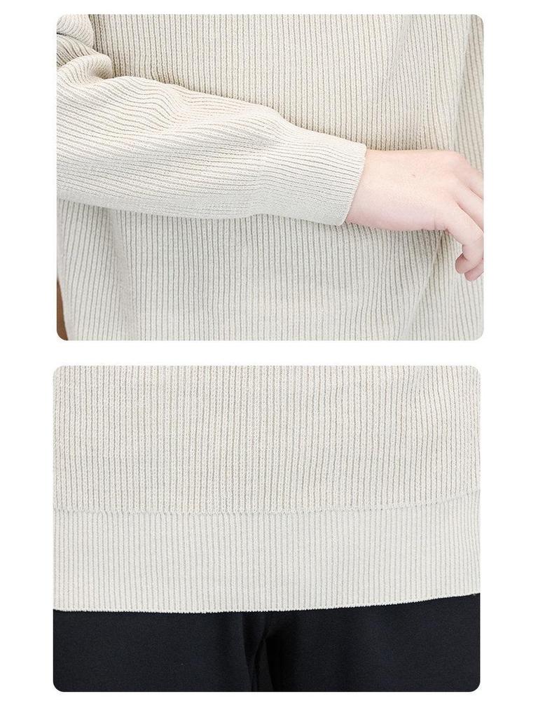 Men's Retro Half-High Collar Knit Sweater - Youthful College Style, Woolen Base Layer for Autumn/Winter