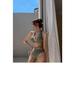 2023 Sexy Lace-up Split Bikini for Women's Big Chest - European & American Style Swimsuit