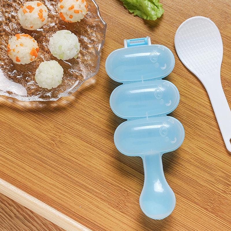 Třepačka na rýžové koule DIY Třepačky na rýžové koule Výrobník oběda Forma Onigiri Forma na sushi Masová koule 3 Rovnoměrně tvarované kuchyňské nástroje Rýže
