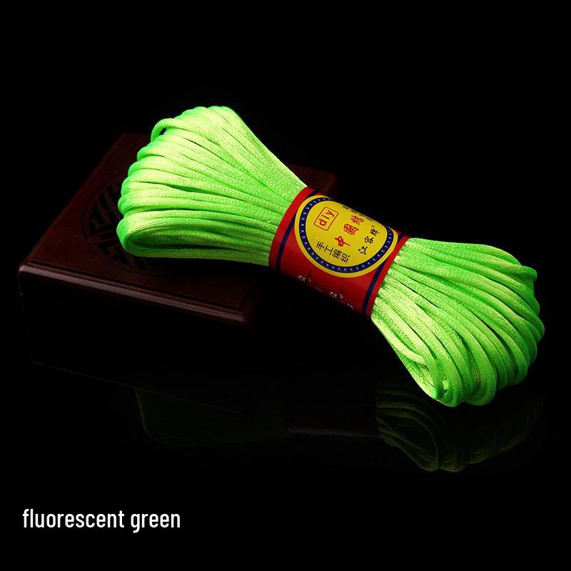 Red Polyester Chinese Knotting Cord for DIY Bracelets and Beading