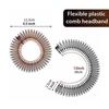 4 Pcs Elastic Hair Band Rice Noodle Comb Spring Wig Comb Fashion Hair Band Hair Combs