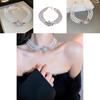 High-end Korean Style Multi-layered Pearl Necklace With Saturn Pendant