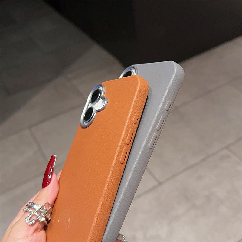 Apple Peel Texture Luxury Phone Case for iPhone 16 Pro Max