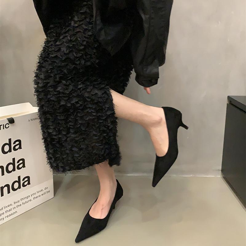 Pointed Toe Leopard Women Mary Jane Shoes Fashion Shallow Slip On 2025 Spring Autumn Dress Pumps Shoes