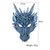 Dragon Mask Half Face Halloween Costume Mask Party Decorations Soft Cosplay Scary Halloween Mask