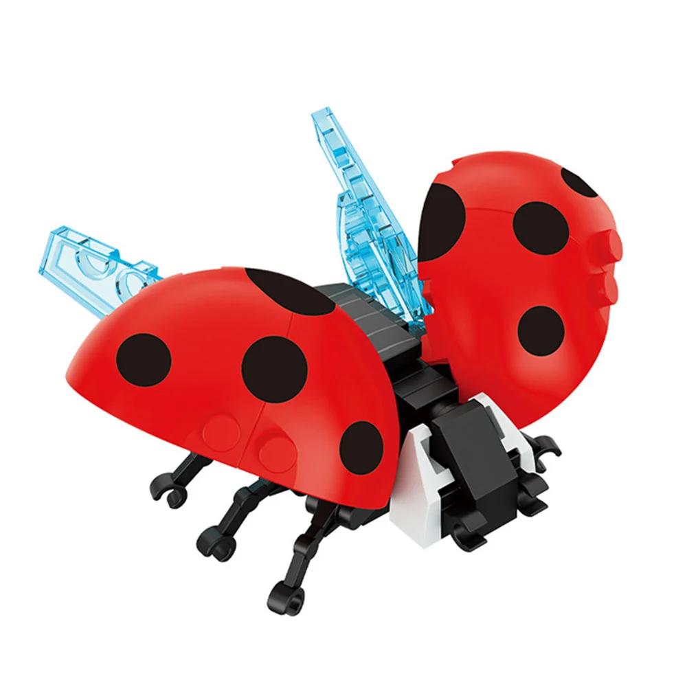 Moc Hmyz Zvíře Model Včela Mravenec Motýl Cvrček Kobylka Sada Stavební Kostky Diy Dětské Puzzle Sestavovací Hračky Chlapec Dítě Dárek