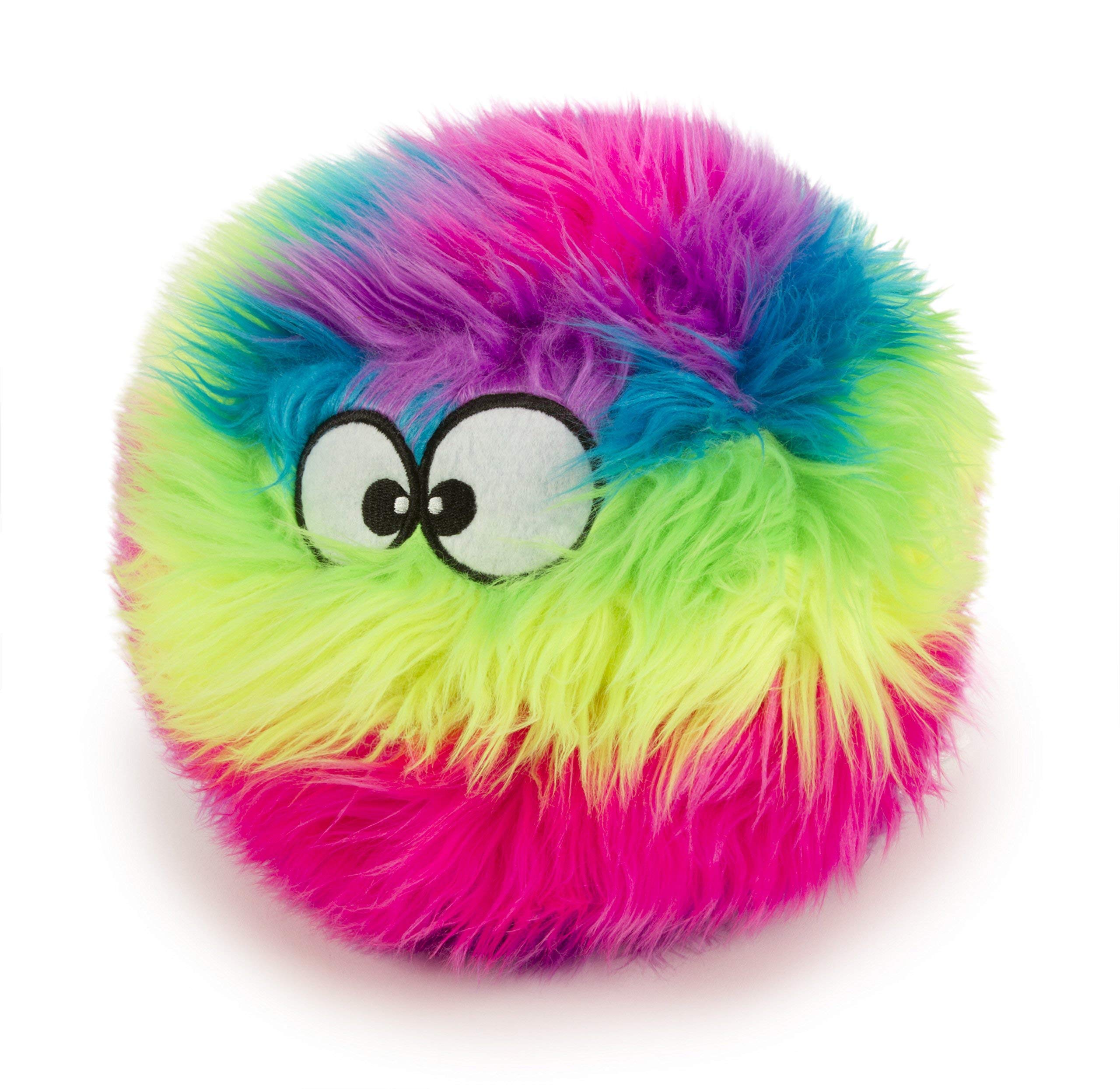

Goobog Furballz Rainbow Plush Dog Toy with CheD Guard Technology
