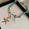 Shell Conch Starfish Pearl Necklace Set Seaside Holiday Temperament Clavicle Chain Fashion Versatile Necklace Wholesale