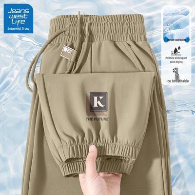 JEANSWEST LIFE Herren 2025 Sommer Eisseide Weitbein Freizeithose