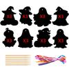 Ghost Colorful Themed Diy Scratch Card Halloween Party Props Decorations