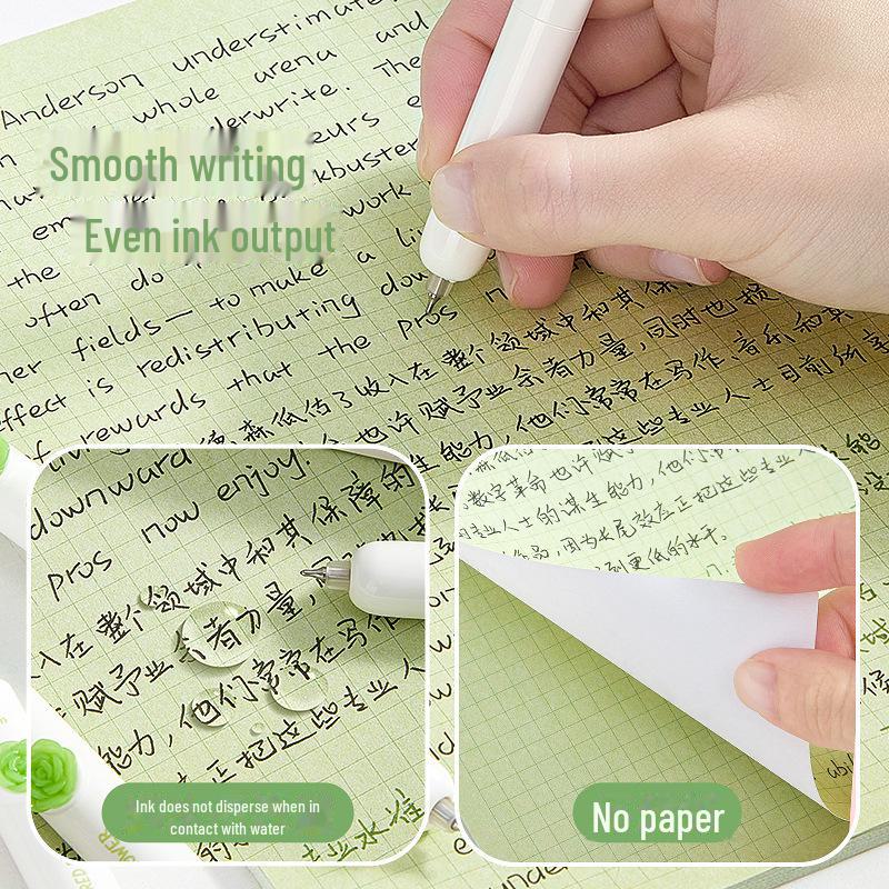 Kaba Bear Neutral Pen: Quick-Dry Ink, Replaceable Refill, Student & Office Signature Brush Pen