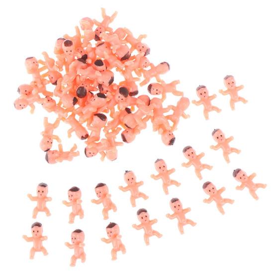 Plastic Babies Set for Baby Shower Games 1 Inch Mini Babies Figurines