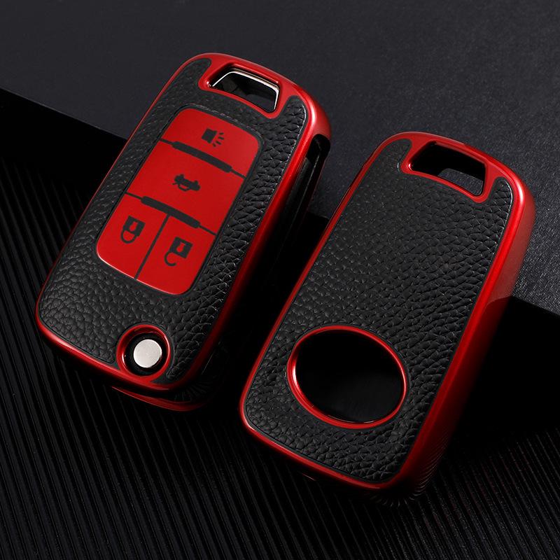 Chevrolet Onix 320 Leather Key Cover for Cruze Buick Verano Excelle - Key Case Shell with Buckle