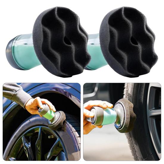 Tire Shine Applicator Reusable Car Truck Dressing Applicator Professional Car Detailing Accessory for Liquid Gel Dressings