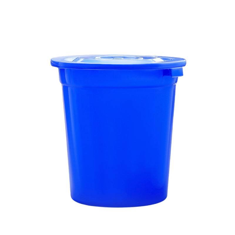 Durable Round Plastic Bucket with Lid for Household Water Storage, Large & Extra-Large Capacity