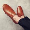 Fashion Summer Men's Punching Leather Loafers Non Slip Walking Breathable Outdoor Casual Hollow Out Sneakers Male Business Office Shoes
