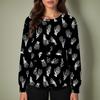 Women's Casual Fashion Single Breasted  Halloween Graphic Printed Nurses Tops