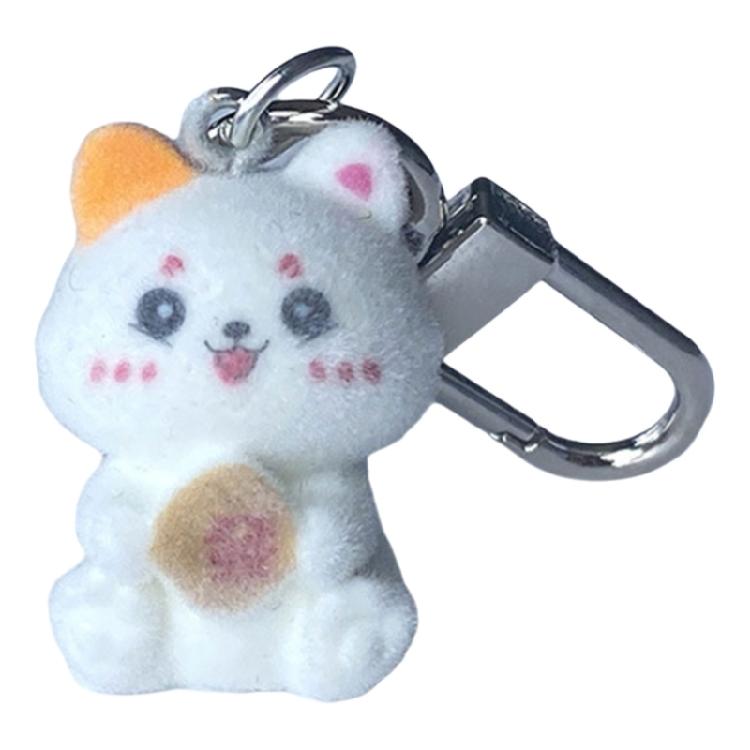 Soft Touch Plush Cat Keychain Handmade Cat Charm Pendant Bringing Fun and Good Fortune Suitable for Daily Party Use