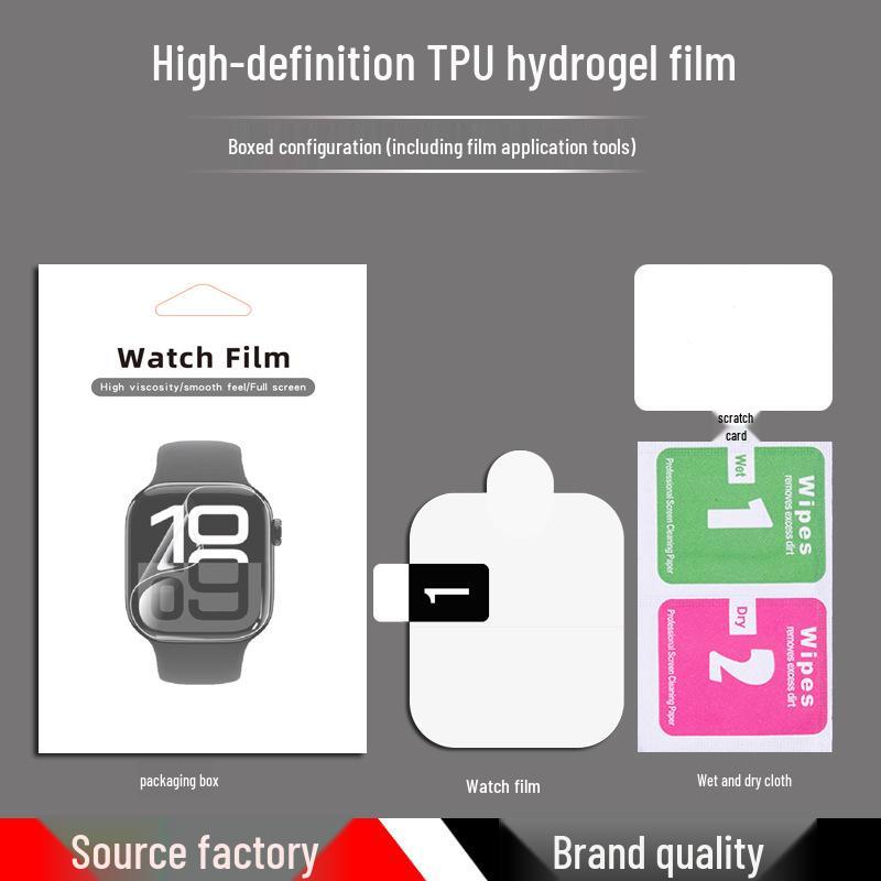 Apple Watch iWatch S10 Hydrogel Fullskjermbeskyttelsesfilm - Kompatibel med 49, 45, 44, 41, 40, 38 mm