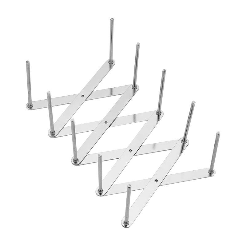 1PC Storage Tray Kitchen Organizer Pot Lid Rack Extended Stainless Steel Plate Holder Shelf Cooking Dish Tray Stand Accessories