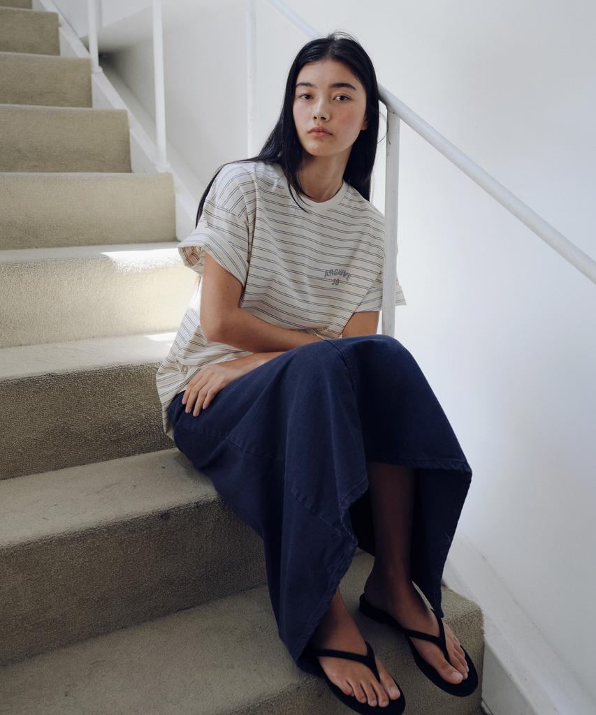 Yulago Denim H-Line Long Skirt