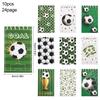 10Pcs Soccer Spiral Pocket Notebooks Mini Notepad for Kids Sports Birthday Party Favors Pinata Filler Christmas Gift Supplies