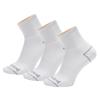 Timberland Boden Rugged + Refined Quarter Crew Socks, 3 Pairs, Unisex, White, Size M (TB0A2PU21001)