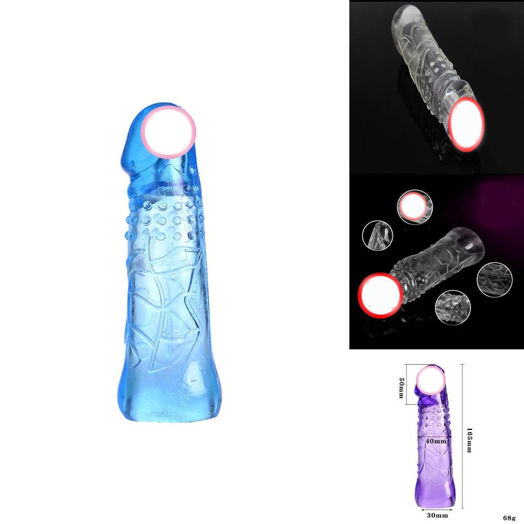 Reusable Sex Extension Toy Enlarge Sleeve Ring Full Delay Cover