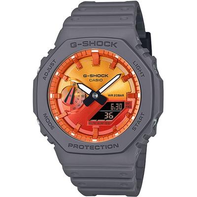 Casio Vyriškas G-SHOCK GA-2100FL-8AJF [G-SHOCK Flame viduje serija] Apvalus laikrodis pilkas skaitmeninis analoginis