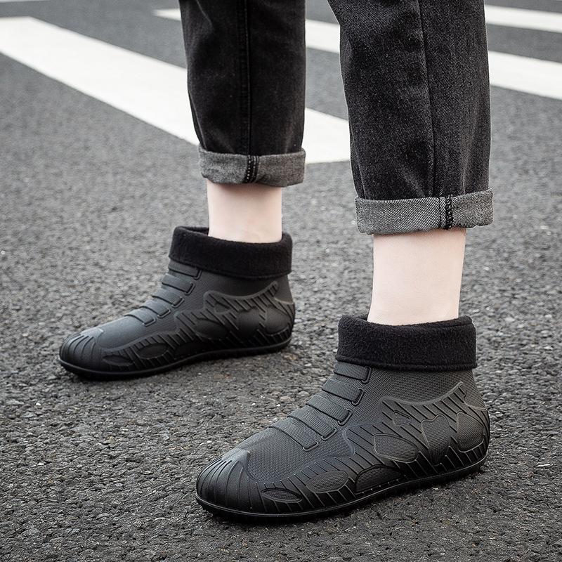 

Men s Waterproof Non-Slip Ankle Rain Boots for Outdoor, Fishing, and Kitchen Use 41 зелений