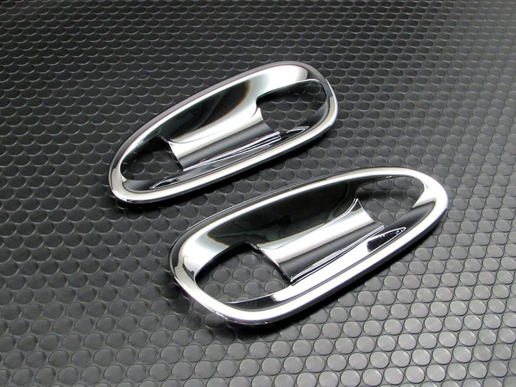 BRIGHTZ Chrome Plated Door Handle Covers (Plate) for SLK Class R172 (DHC-SARA-003) 172, SLK200, SLK350, SLK55 AMG 200, 350, 55 (Part Number: 19447)