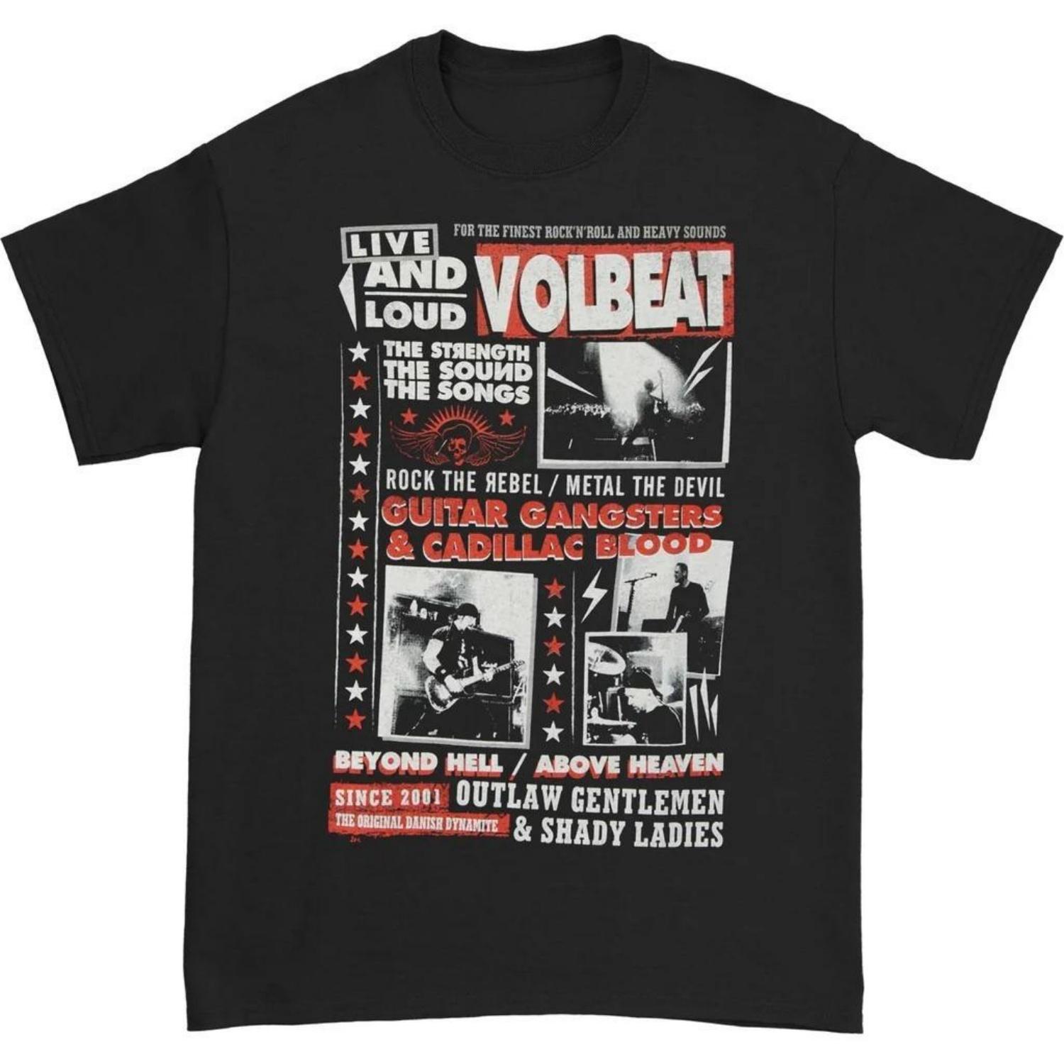 

2026 Volbeat Discography T-shirt High-end Luxury Is for Both Men and Women Top Y2k Summer Hot Sale XXXXXL чорний