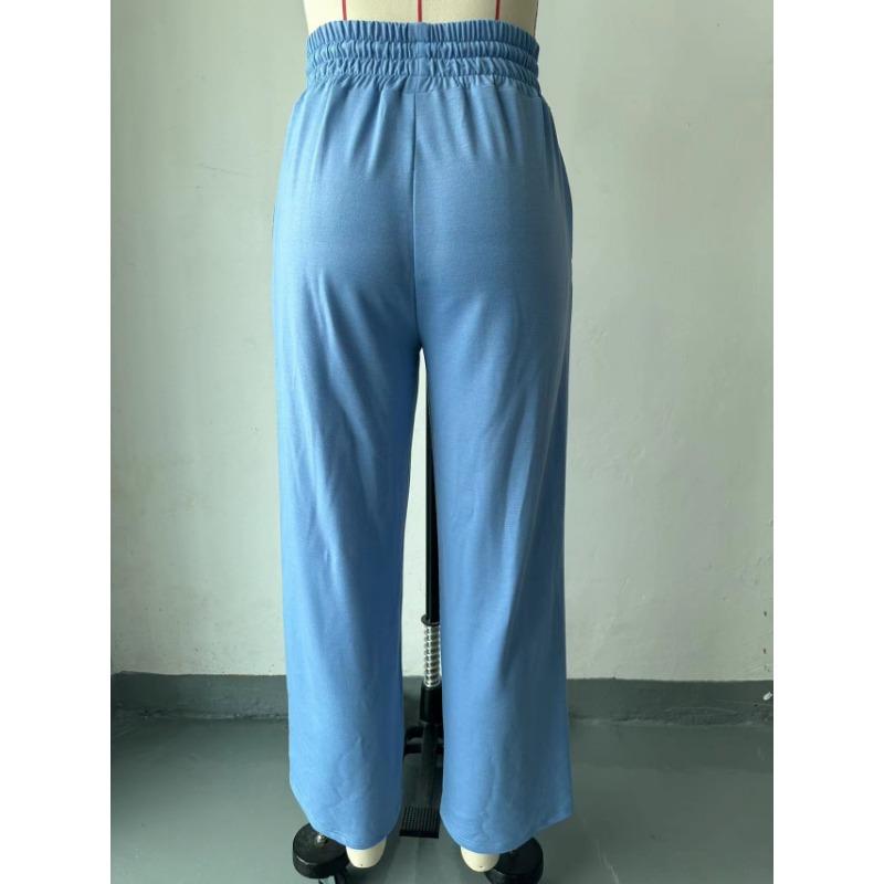 Spring and Autumn Women's Sweatpants Straight Pants Loose Sweatpants Wide Leg Pants Outdoor Dance Casual Long Pants