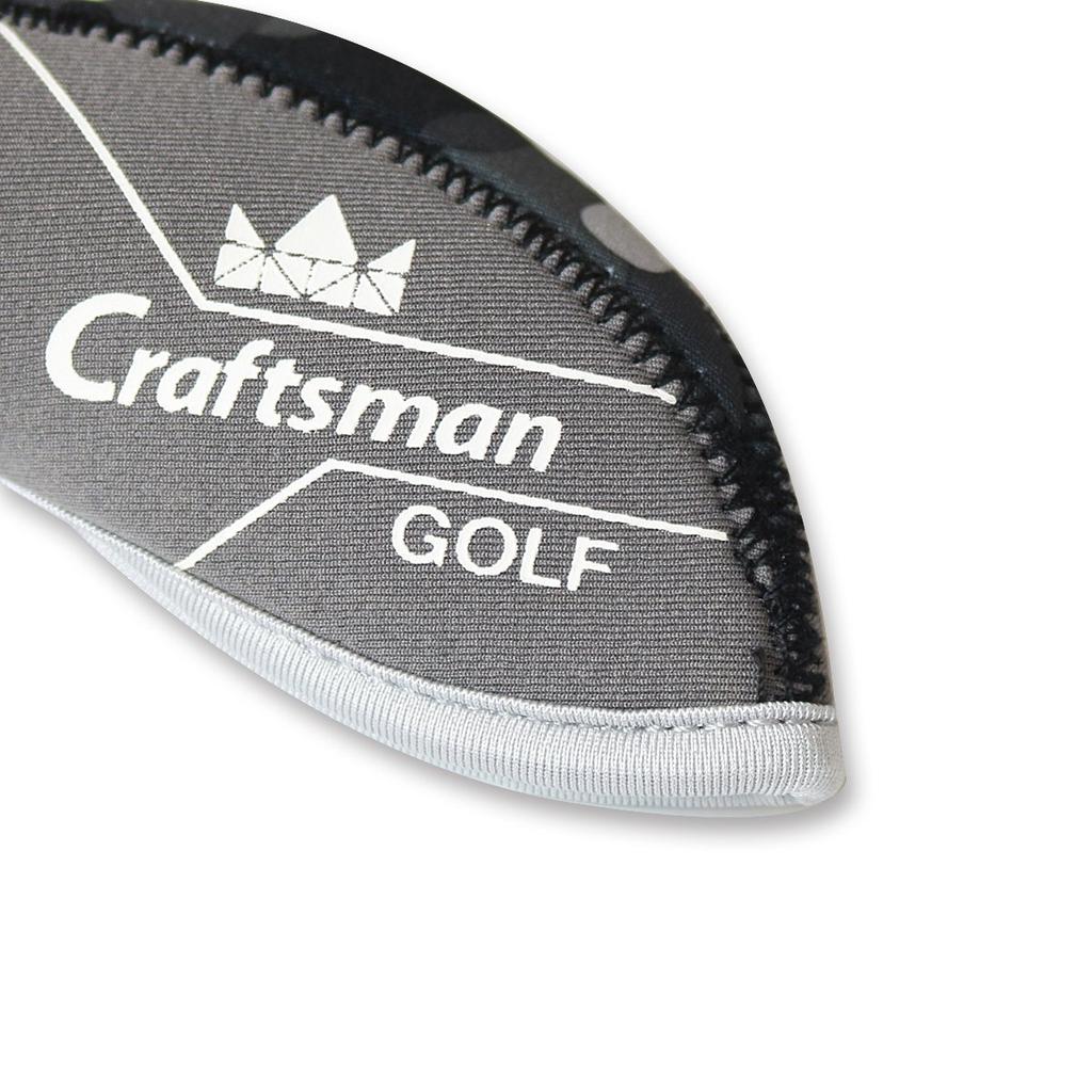 CRAFTSMAN Golf Iron Covers, 10-Piece Set (4-9, PW, AW, SW, LW), Neoprene Club Headcovers, Men's, Stretchy, Camouflage Pattern