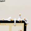 1/3/4PCS Cartoon Animal Decor For Desk Car Dashboard TV Monitor Gift Idea Cute 3D Duck Figurine Mini Resin Duck Ornament Playful