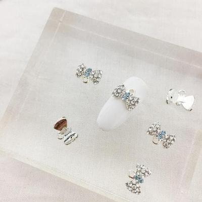 P213 Nail Parts Cubic Ribbon 1 Piece Cubic Metal Jewelry (S8499605)