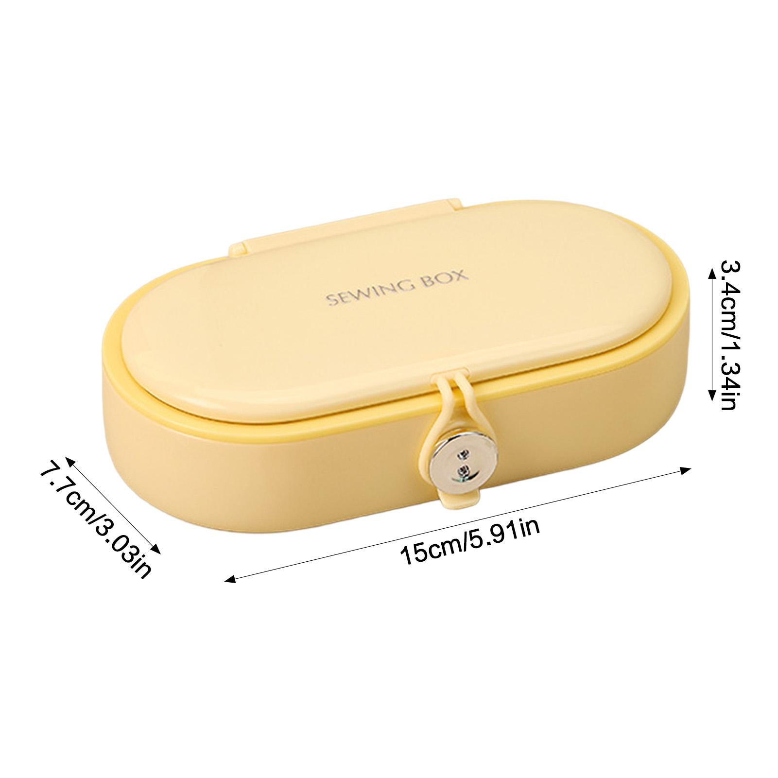 

Magnetic Sewing Kit Portable Needle Threader Box Portable Sewing Kit For Students Dorm And Travel Use with 16 Color Threads