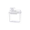 Transparent Laundry Powder Storage Box with Measuring Cup Laundry Room Organization