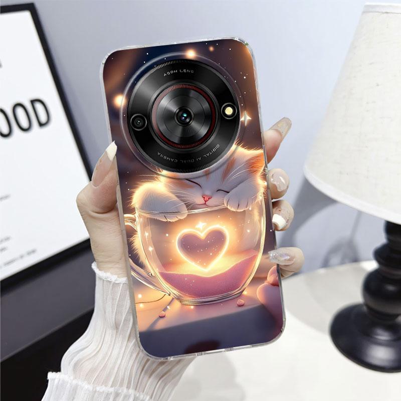 For ZTE Blade A75 5G A 75 5G Case Clear Protect Cover For ZTE Nubia Focus 5G Clear Soft Silicone Phone Case Marble Print Pattern